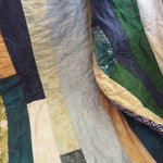 Close up of stitching and quilt top