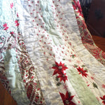 Handmade Minimal Holiday Throw in Neutral Colors - SQ Squared Creations