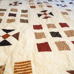 Close up of Adamstown Queen  showing stitching