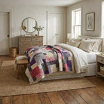 Bramble & Stone King quilt shown in a modern farmhouse inspired bedroom with neutral furniture and decor.