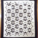 Flat lay of twin quilt showing entire pattern