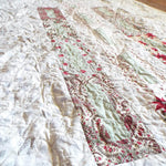 Handmade Minimal Holiday Throw in Neutral Colors - SQ Squared Creations