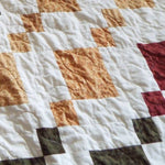 Embers at Dusk detail showing fabric and stitching