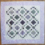 Flat lay of Evening Lattice showing the entire quilt