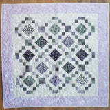 Flat lay of Evening Lattice showing the entire quilt