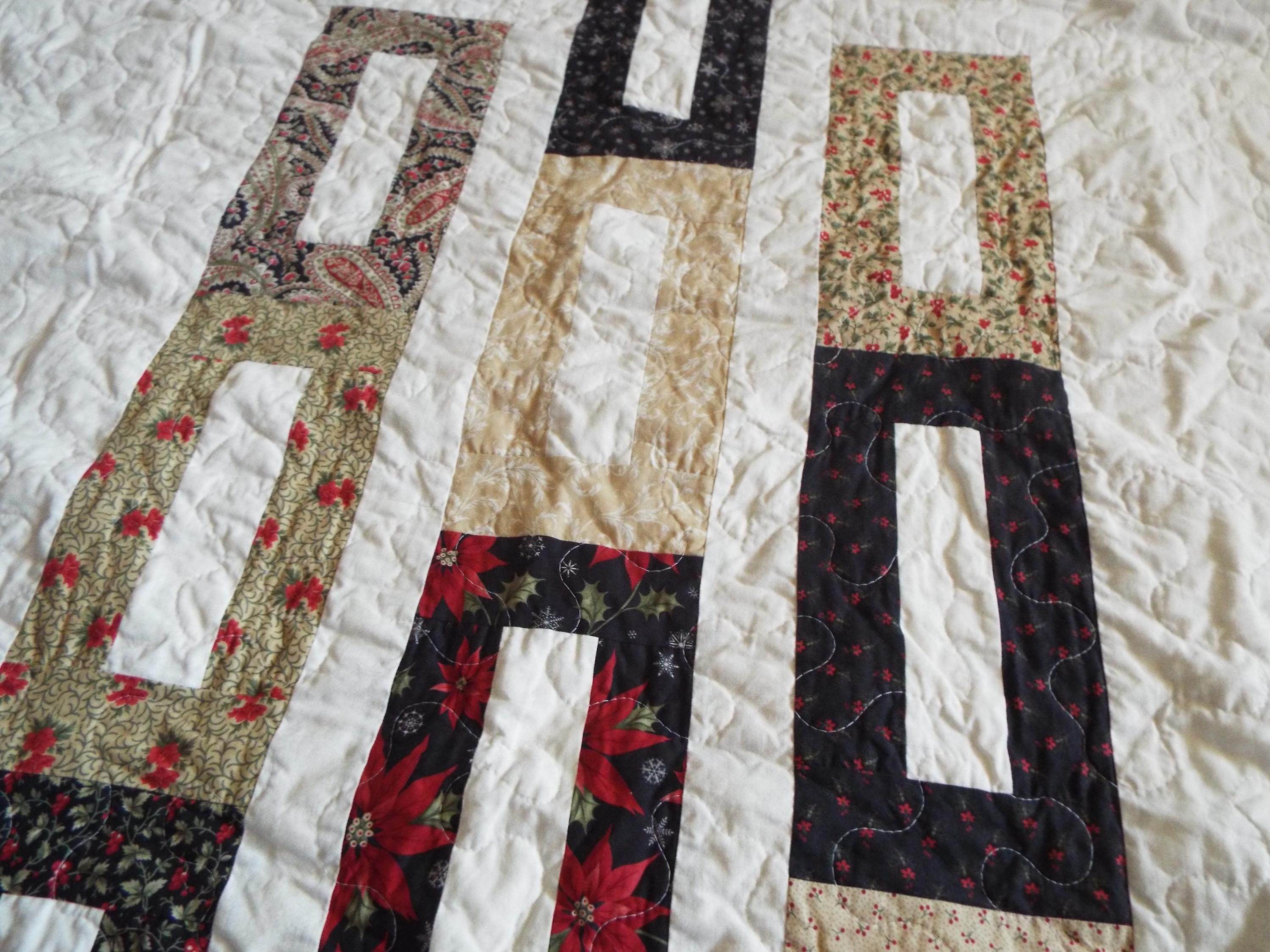 Handmade Elegant Minimal Holiday Throw - SQ Squared Creations