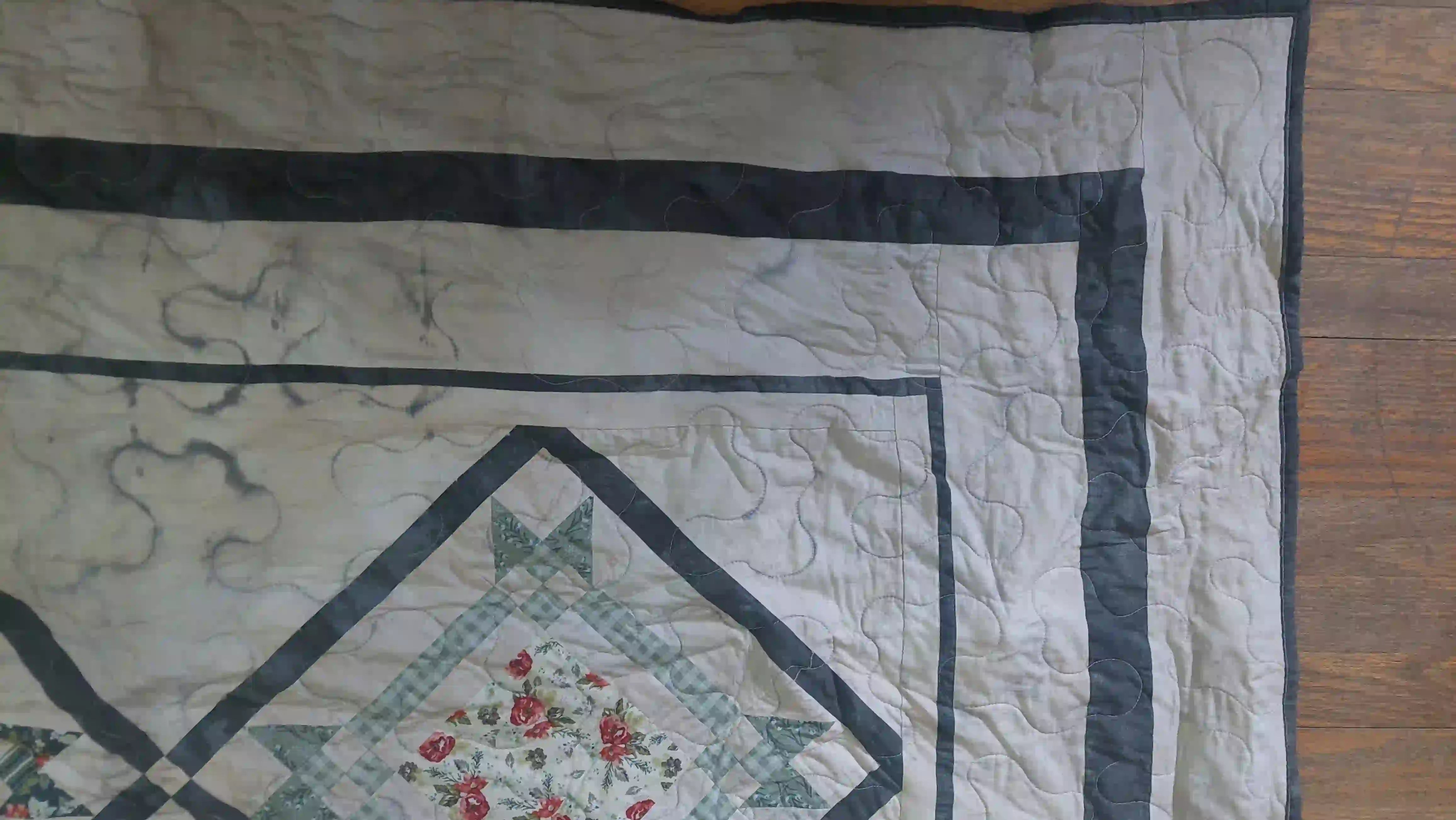Close up of dye transfer
