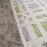 Georgian Garden Queen with top folded over to show backing, binding, and stitching