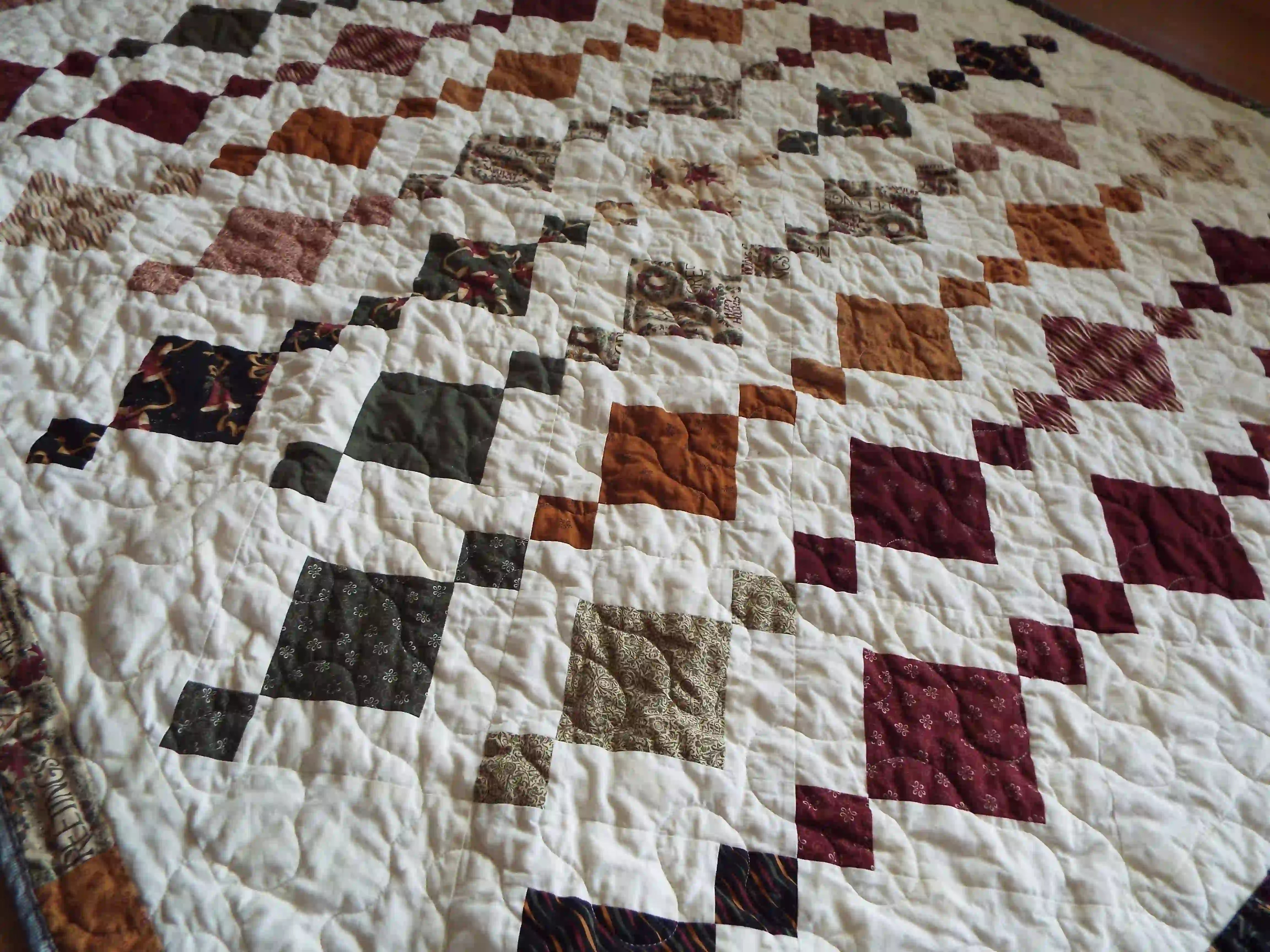 Holiday Heirloom quilt angled lay