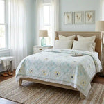 Honeybloom Queen shown in a coastal inspired bedroom.
