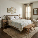 Honeybloom Queen shown in a neutral farmhouse bedroom setting.