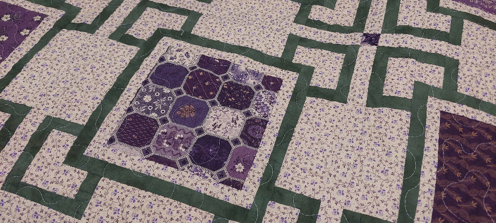 I Love Purple Quilt – Handmade Twin or Oversized Throw - SQ Squared Creations