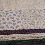 Pieced backing on the I Love Purple Throw quilt