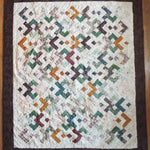 Flat lay of quilt showing entire pattern