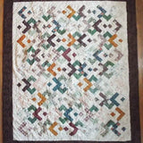 Flat lay of quilt showing entire pattern