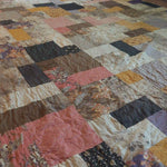 Retro-Mod Orchid King angled lay showing close up of fabrics and stitching.