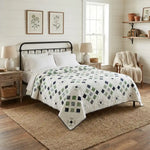 Shoreline queen quilt in a neutral farmhouse styled bedroom