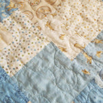 Detail of stitching for baby quilt