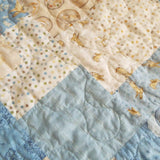 Detail of stitching for baby quilt