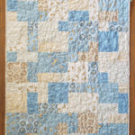 Flay lay of quilt showing pattern