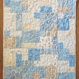 Flay lay of quilt showing pattern