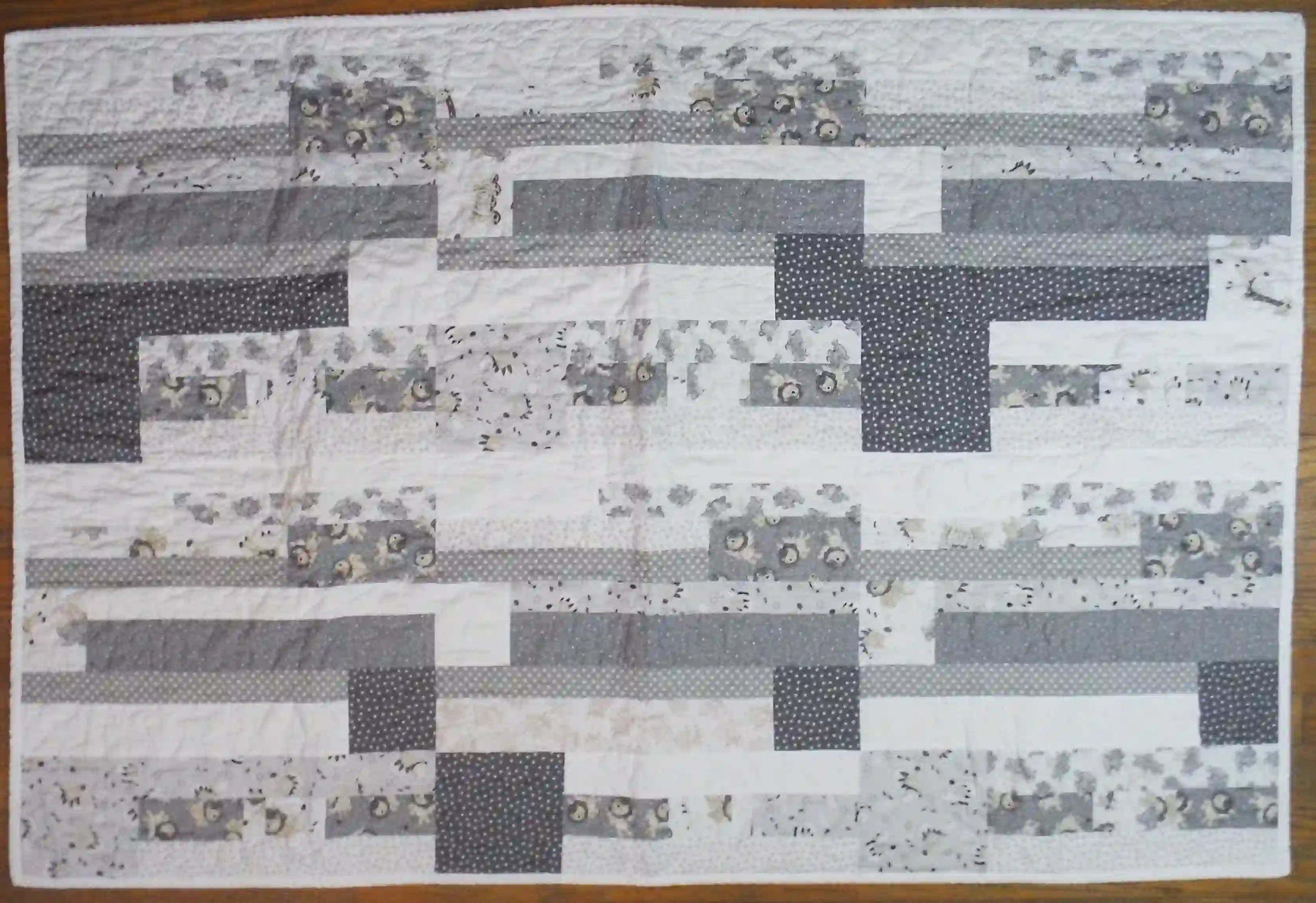 Flat lay showing entire quilt