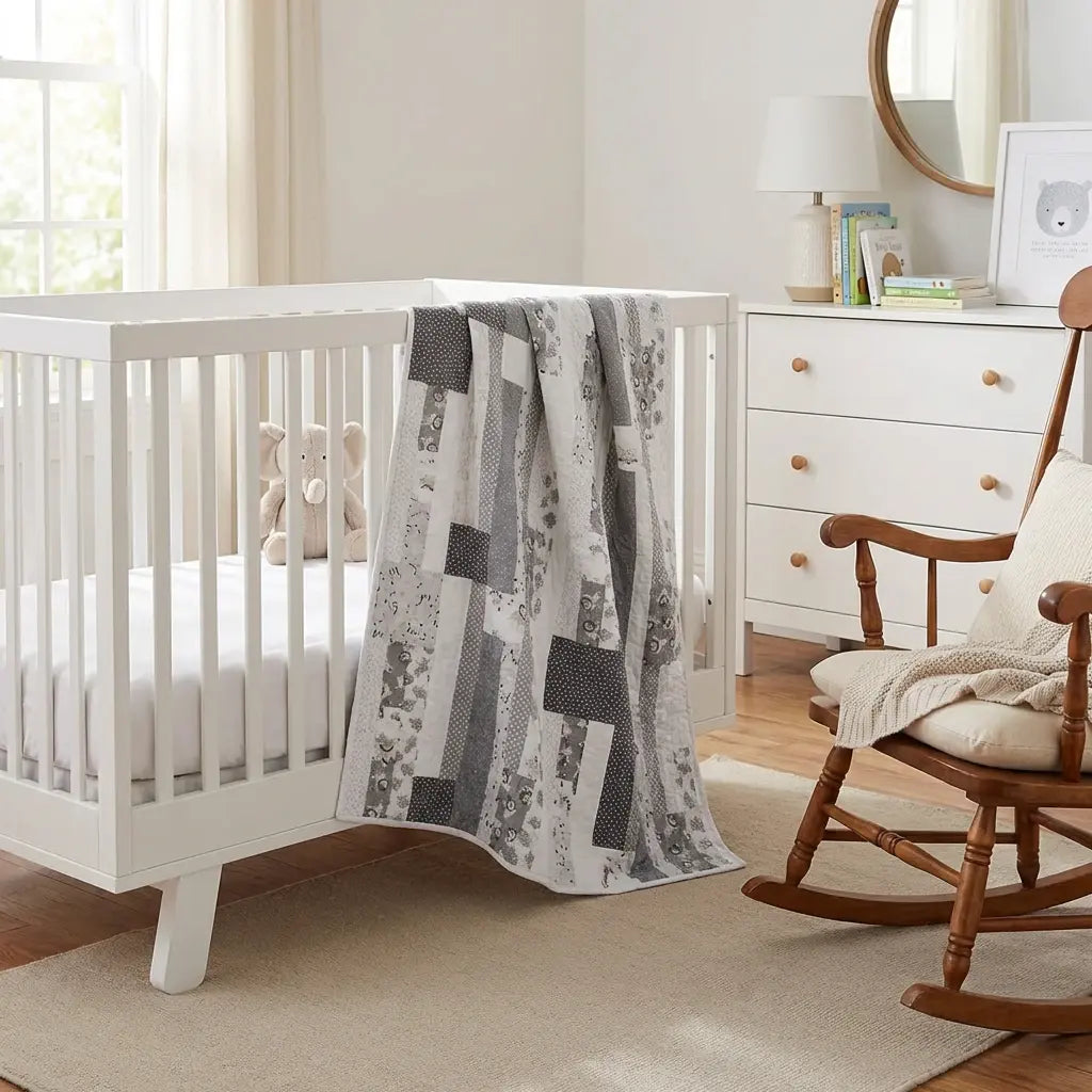Starlit Trails shown in a neutral nursery