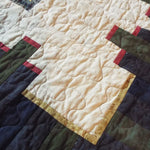 Detail shot of the quilt stitching