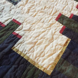 Detail shot of the quilt stitching