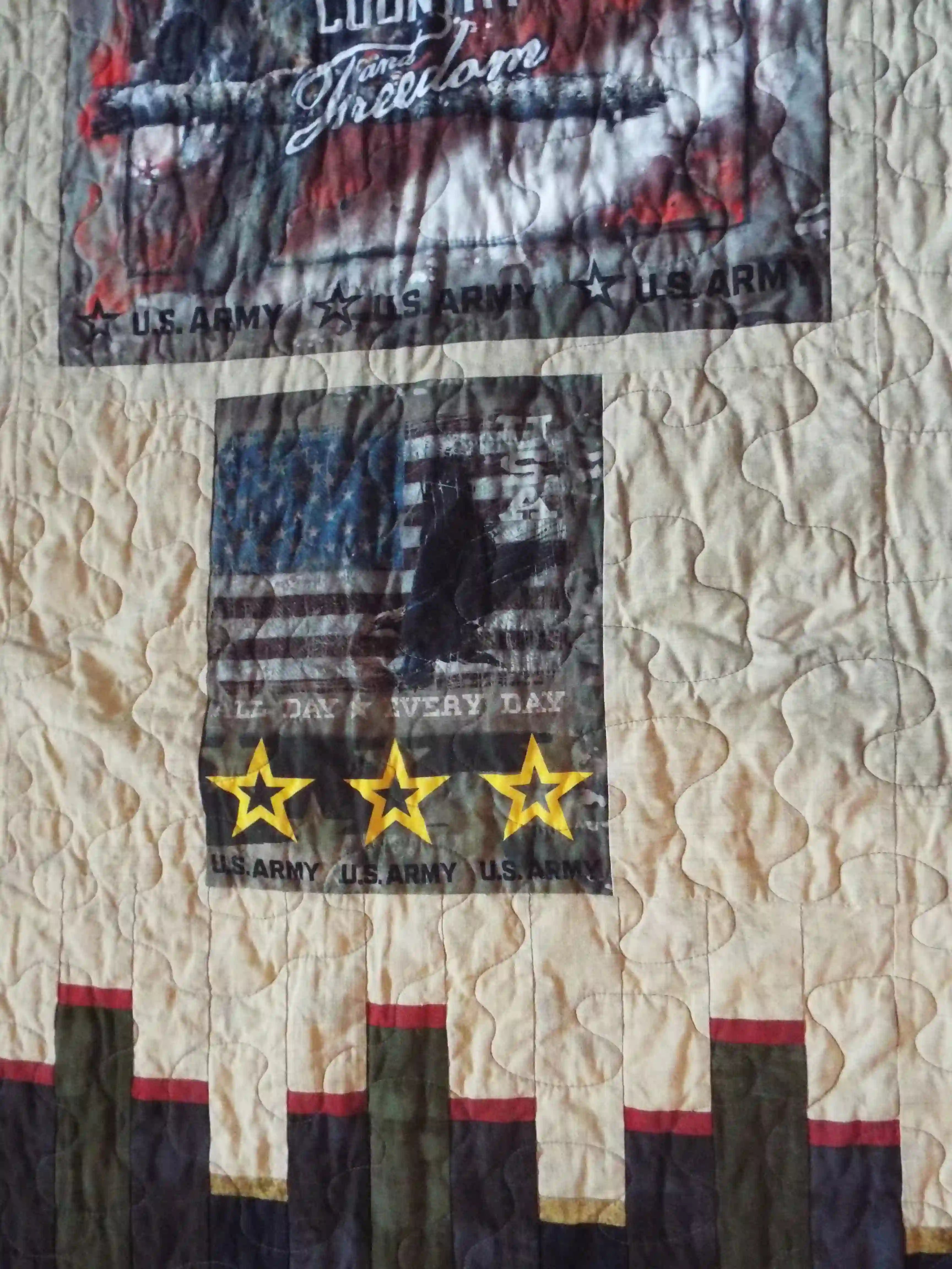 Close up of the flag secondary panel