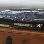 Folded shot of soldier quilt
