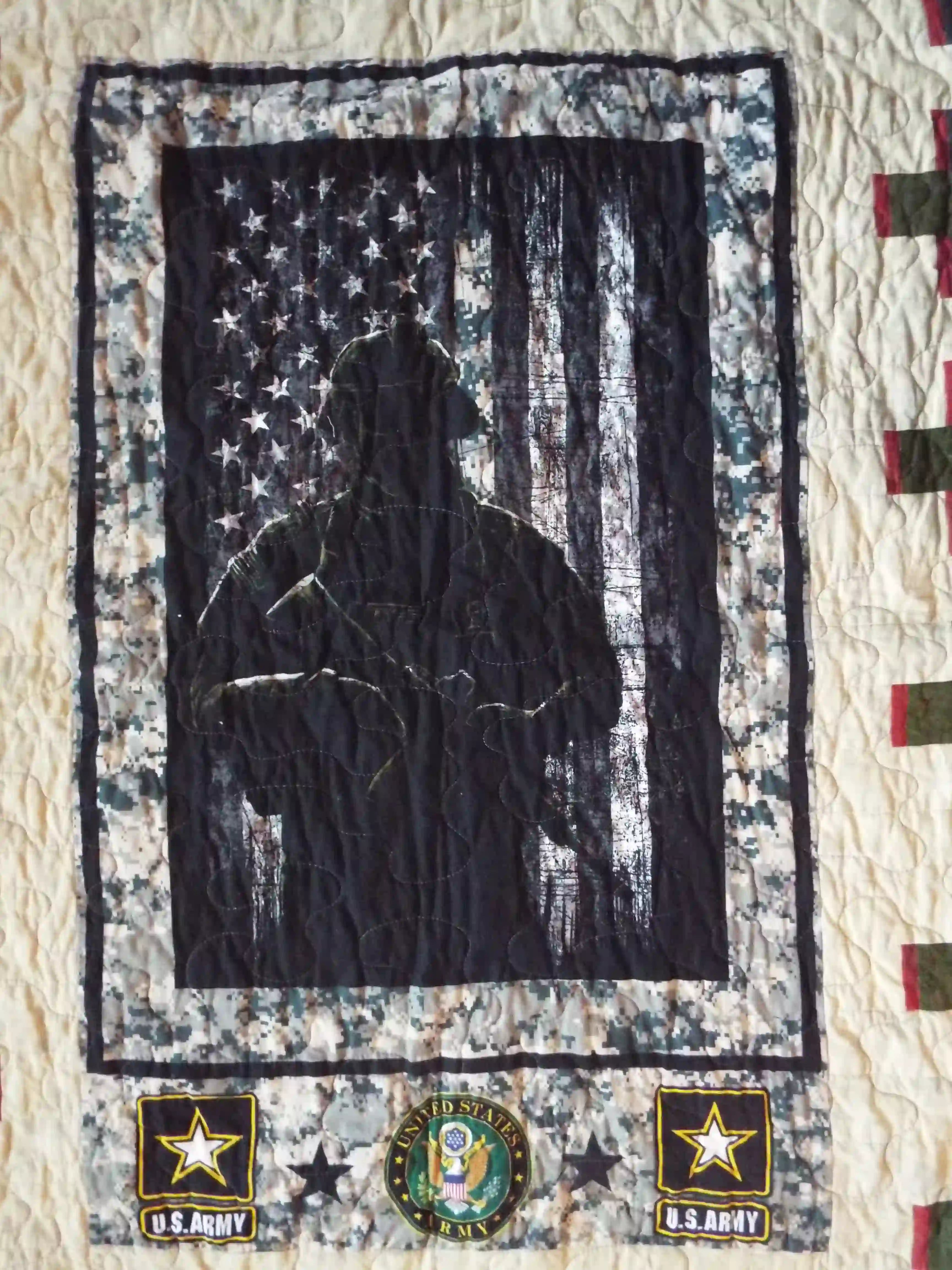 Close up of soldier panel