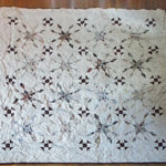 Flat lay of The Archivist Queen Quilt showing the entire pattern.