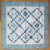 Flat lay of Weathered Blue showing entire quilt